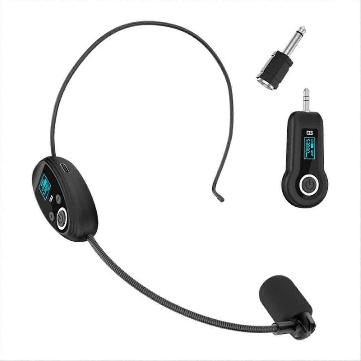 2.4G Head-Mounted Wireless Microphones Headset Transmitter with Receiver for Voice Amplifier Speake