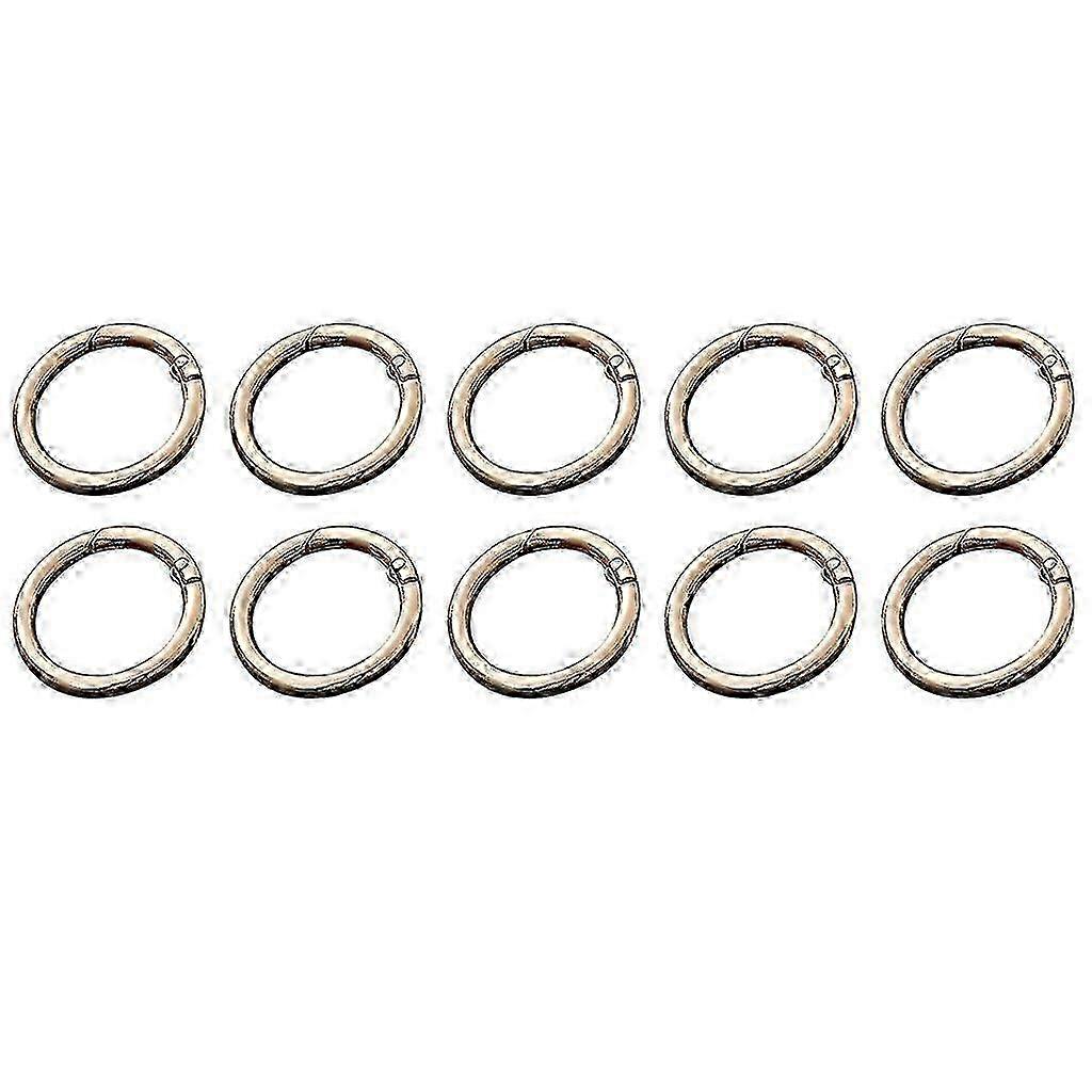 10Pcs Round Spring Ring Buckle O-Ring for Loose-leaf Notebook Finish Ring Diy