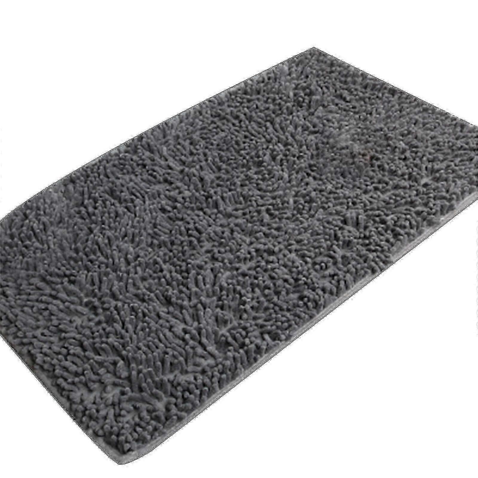 Chenille Bath Mat Soft Shaggy And Comfortable Super Absorbent And Thick Non-slip