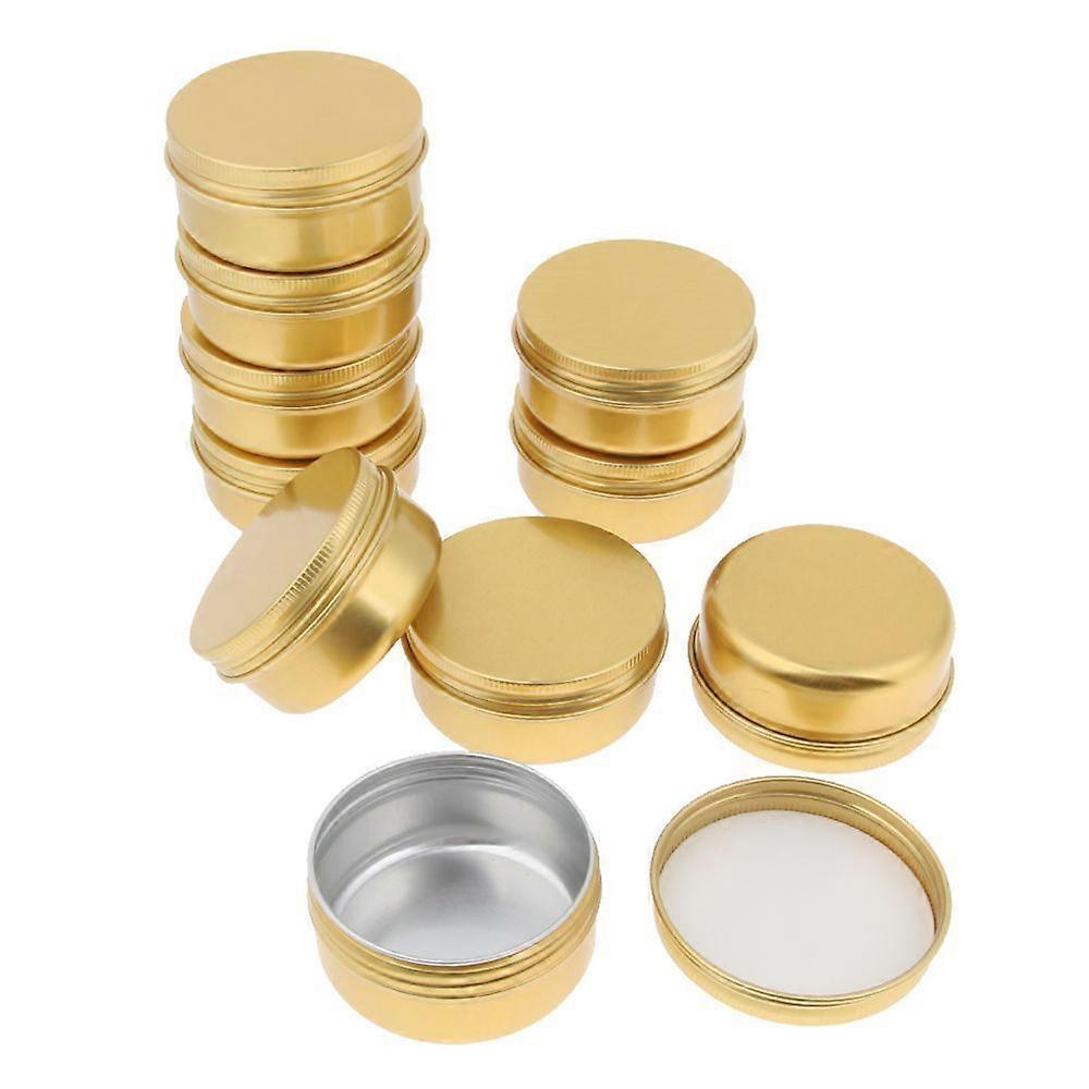 40 Pieces Round Aluminum Empty Cream Lip Balm Candles Container Jars 30g