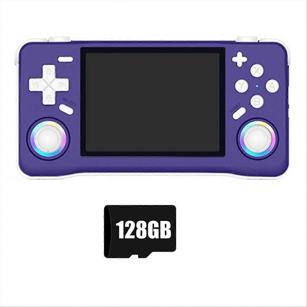 XF35H Console de jeux vidéo portable 128G Jeux préchargés 3,5 pouces IPS écran WiFi Linu