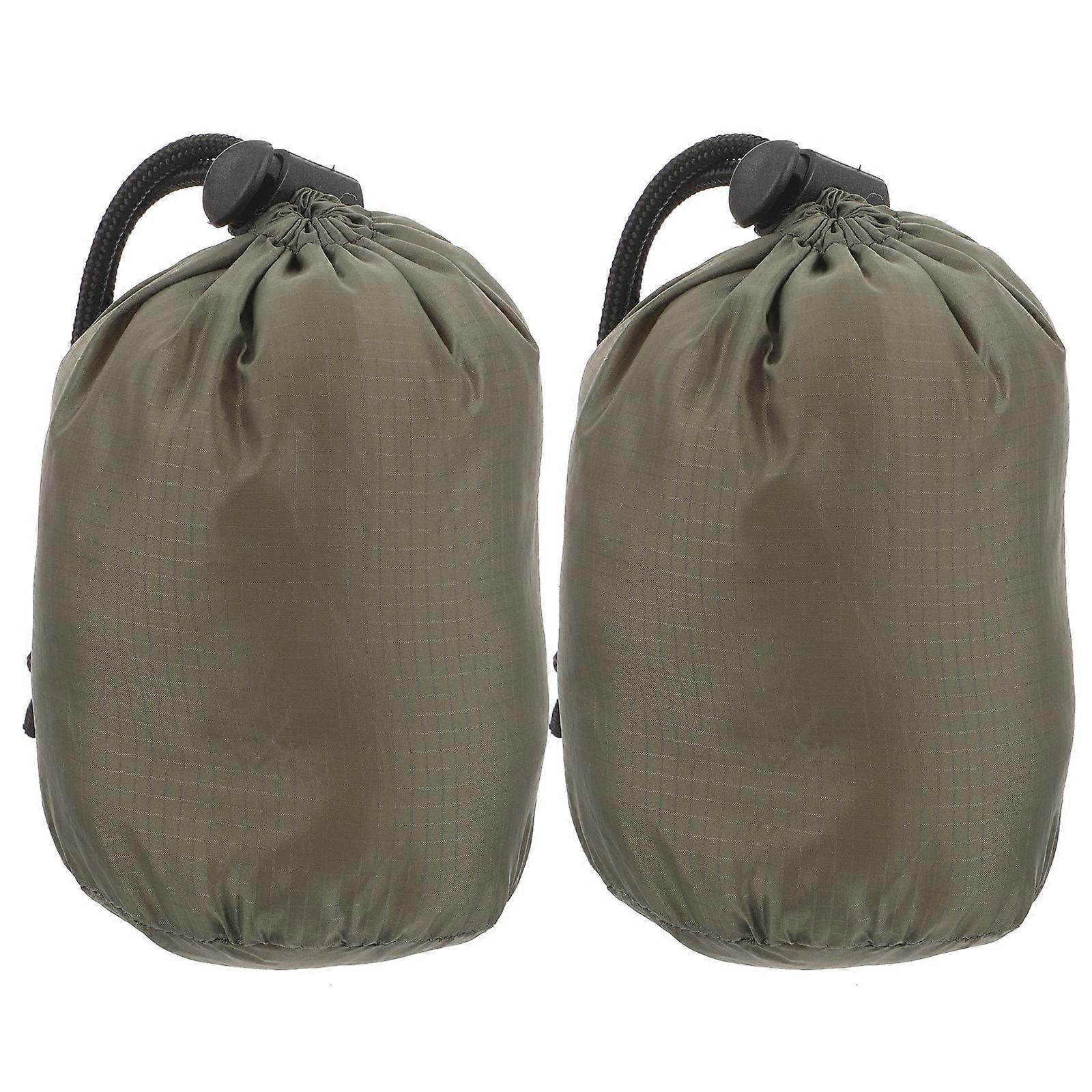 2Pcs Drawstring Sack Hiking Sleep Bag Sack Large Drawstring Bag Camping Storage Bag Hiking Stuff Sack