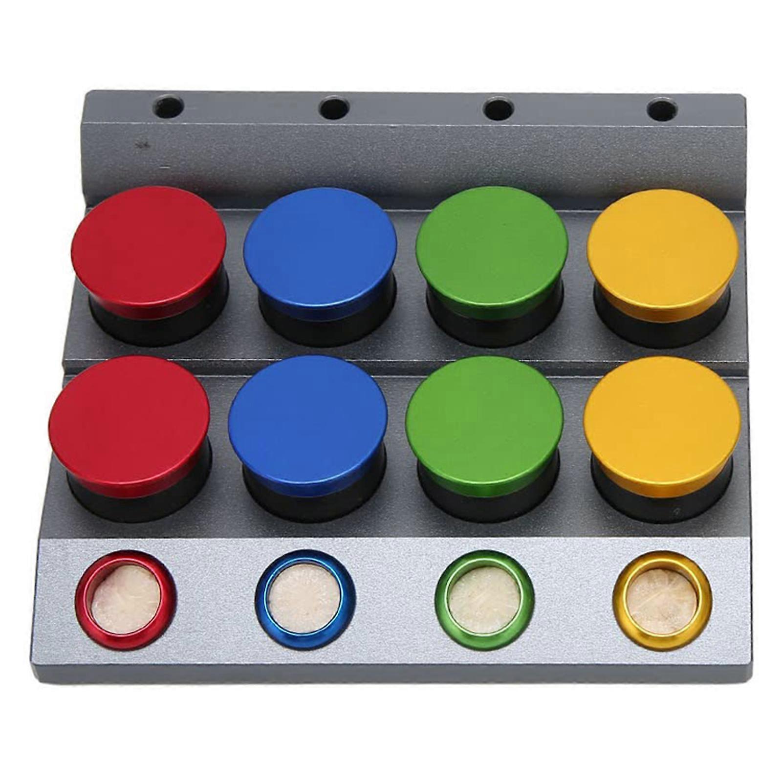 Watchmaker Use 8 Division Oil Dish with Fine Tip Oil Pen Efficient Professional Lubrication Tool for Watch Maintenances Multicolor