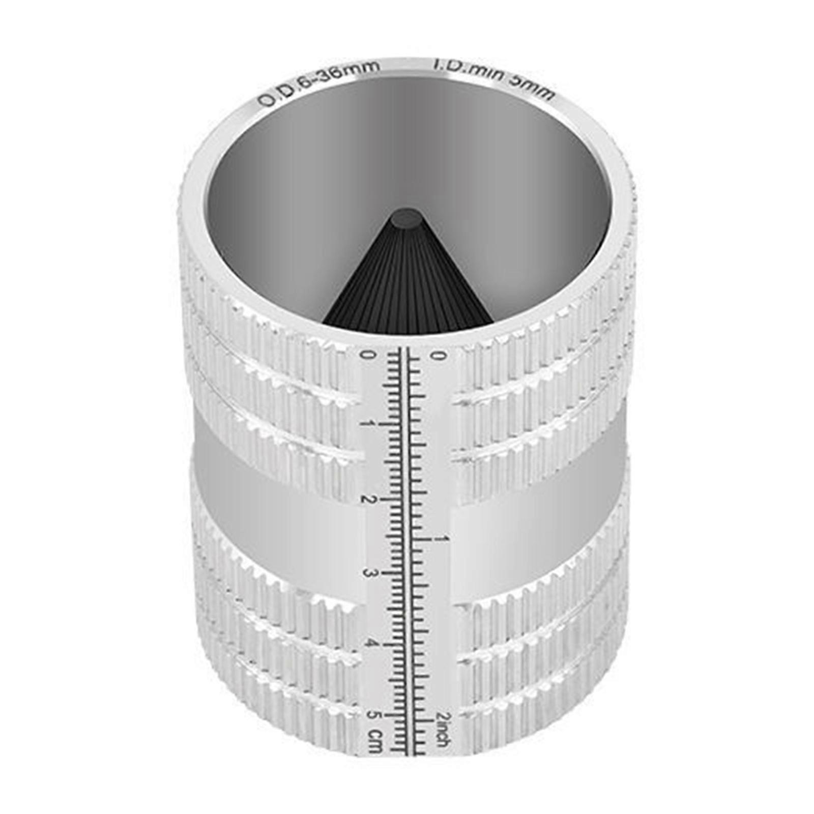 Permanent Rustless Tube Chamfer Tool Modifiable for Multiple Pipe Measurements and Materials Multicolor