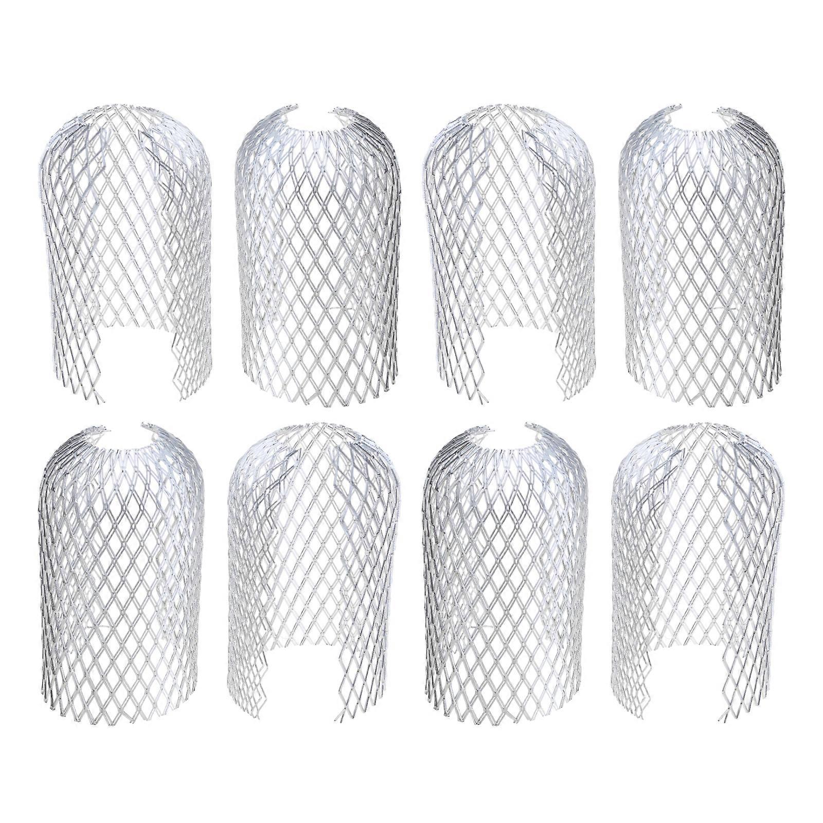 4/8pcs Gutter Strainer Gutter Protections Downpipe Protections Gutter Aluminium Filter Grid Leaf Catches Leaf Sieve Multicolor