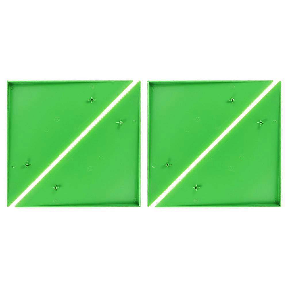 Foosball Accessory 4Pcs Triangle Tabletop Protector for Home Use and Party Use in Green Plastic