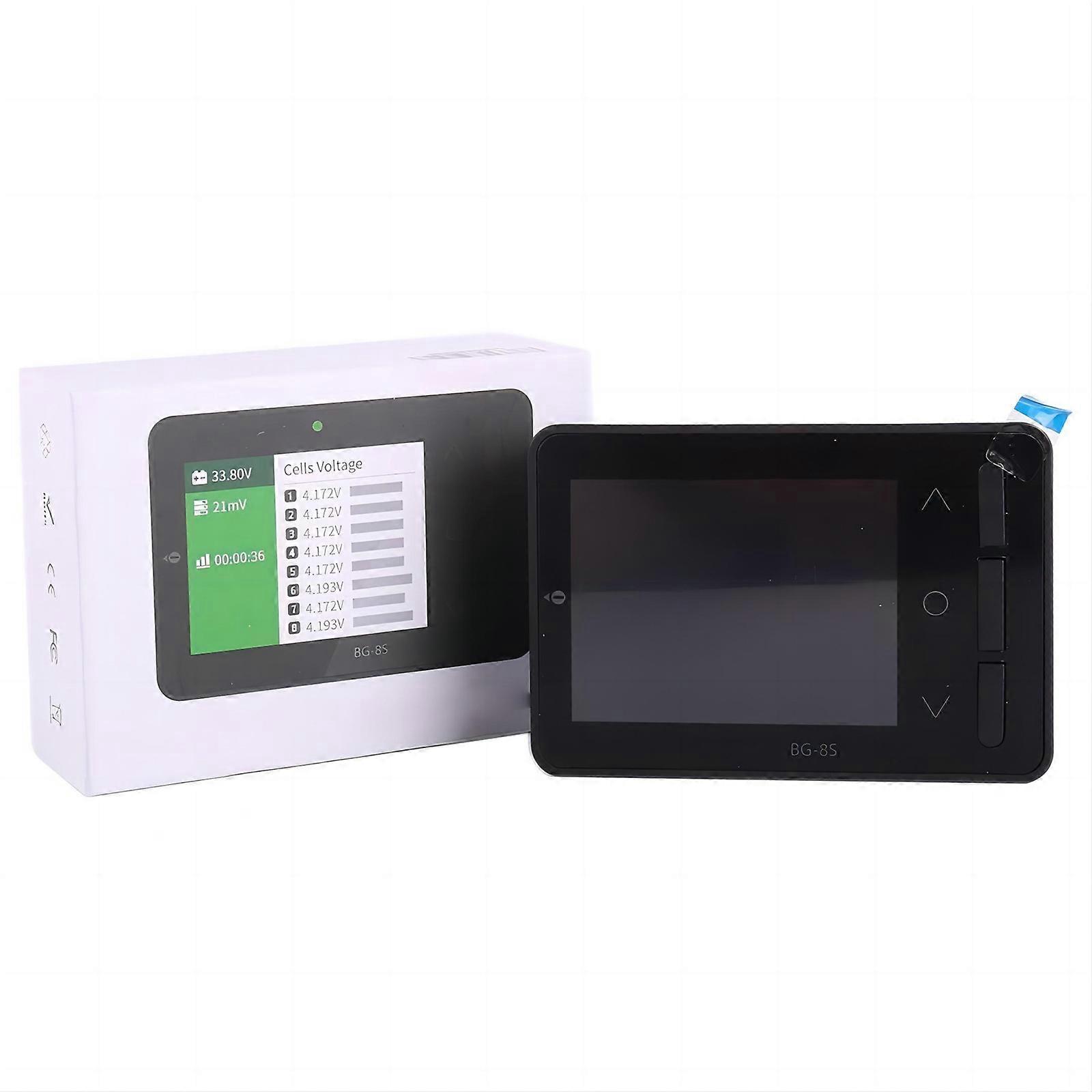 BG-8S BattGO QC3.0 Intelligent Electric Display Checker Balancer Receiver Signal Tester for Electrical Devices Drones Multicolor