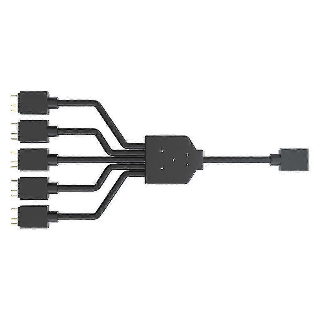 5V Flexible ARGB Adapter Cable - 1 to 5 Splitter for MSI Computer Cases