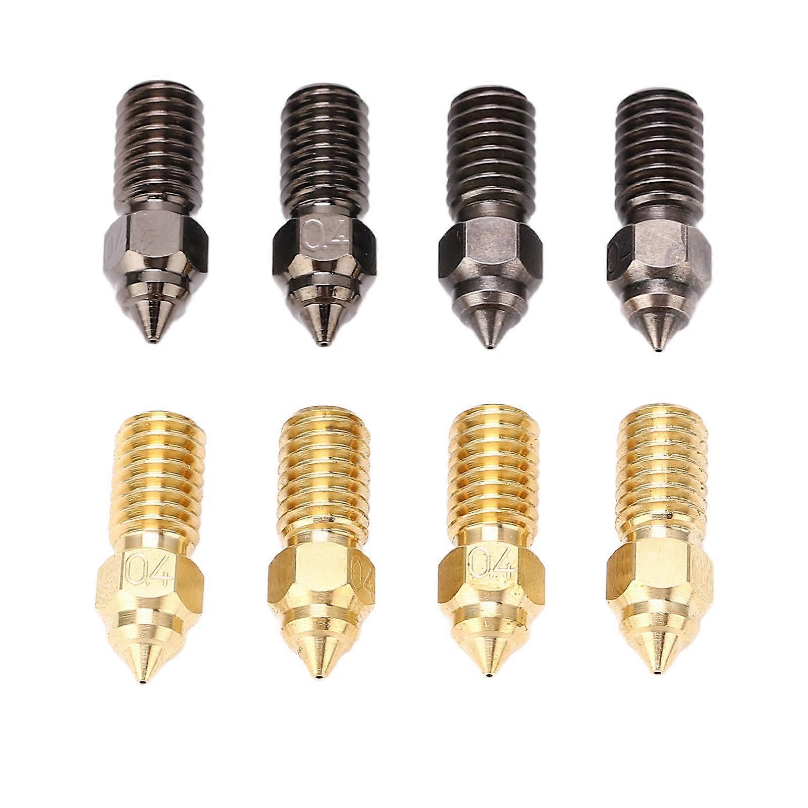 0.4mm M6 3D Printer Extruder Nozzle (8Pcs) for ELEGOO Neptune 4