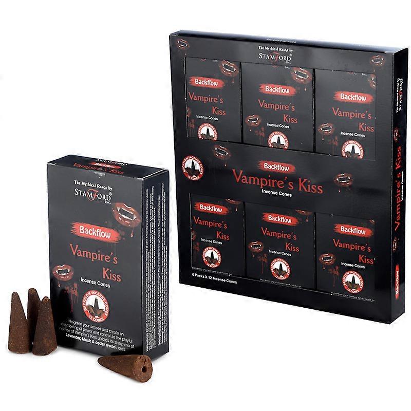 Stamford Backflow Incense Cones - Vampires Kiss 12 Pack