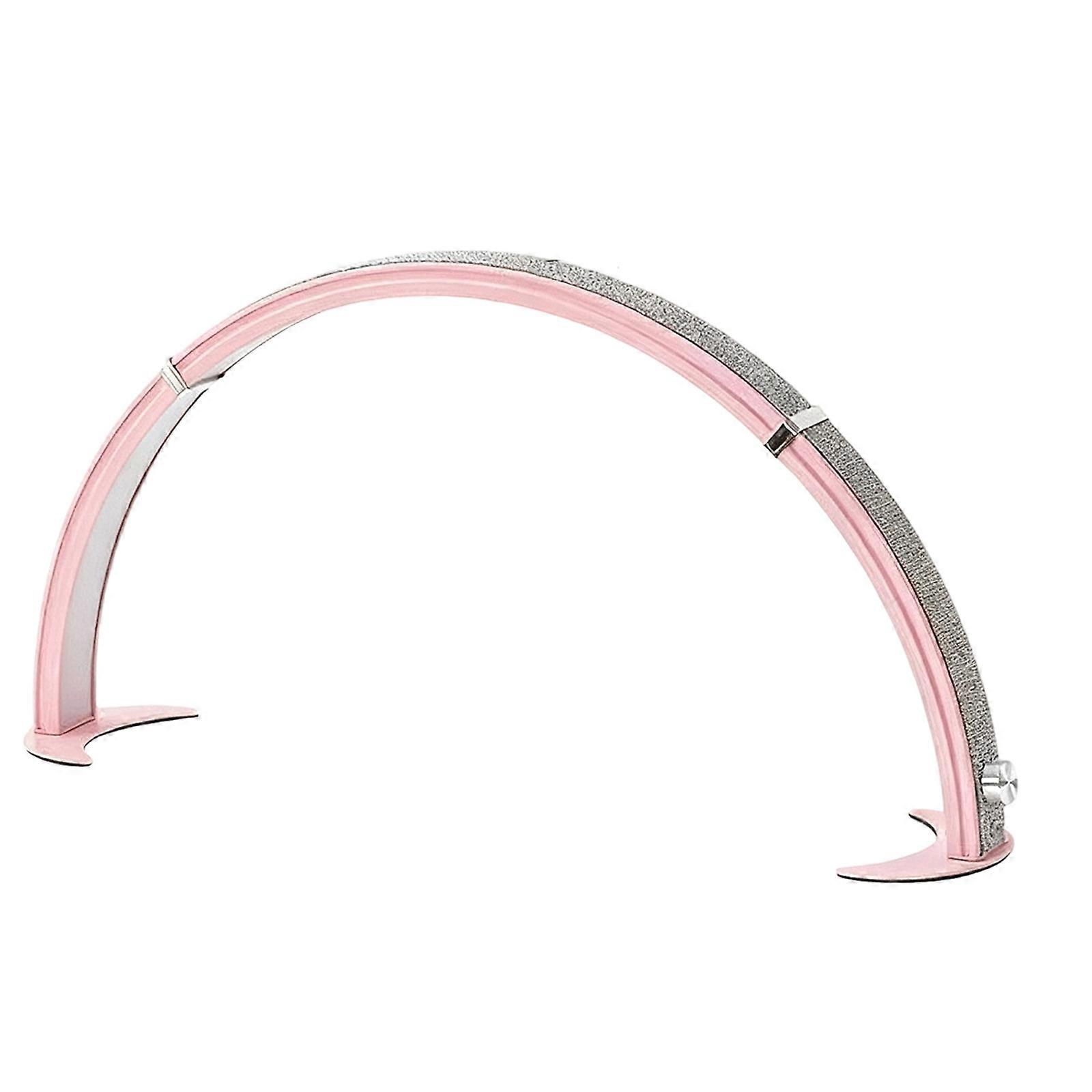 Ultra Bright Half Moon Nail Desk Light Foldable Design Built In Mobile Stand ABS Material Multicolor