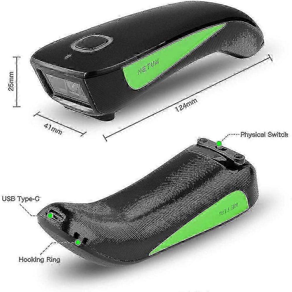 NETUM C740 Bluetooth Wireless 1D Barcode Scanner Pocket QR Bar code Reader CODE128 for Tobacco Garment mobile payment Industry