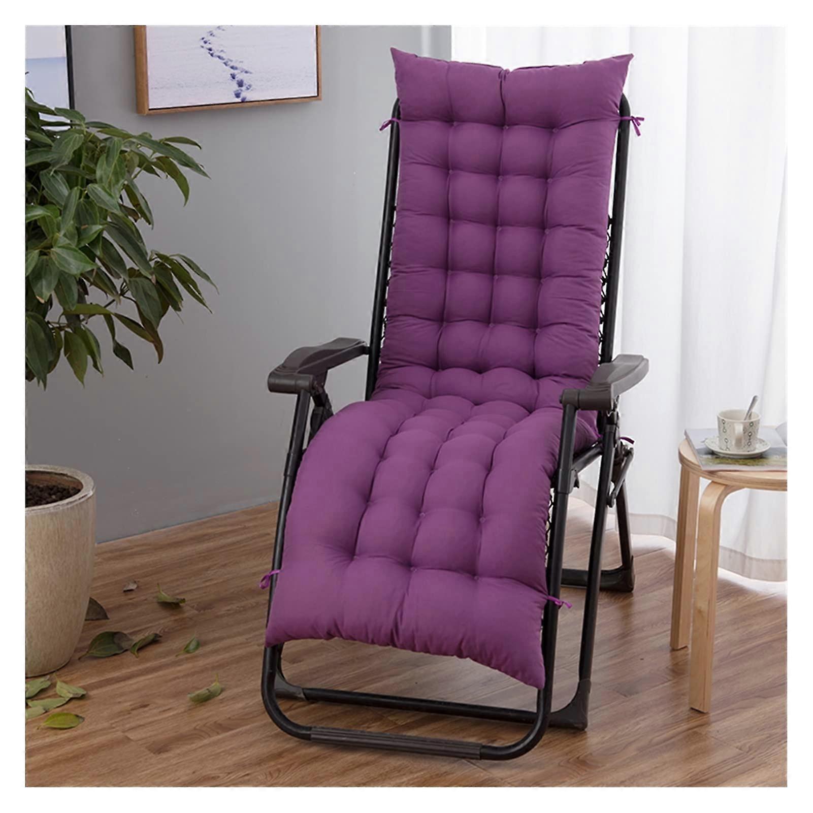 Memory Foam Outdoor Sun Lounger Cushion With Non Slip Backrest Ties 52x160cm Style 11 For Rocking Chair Recliner