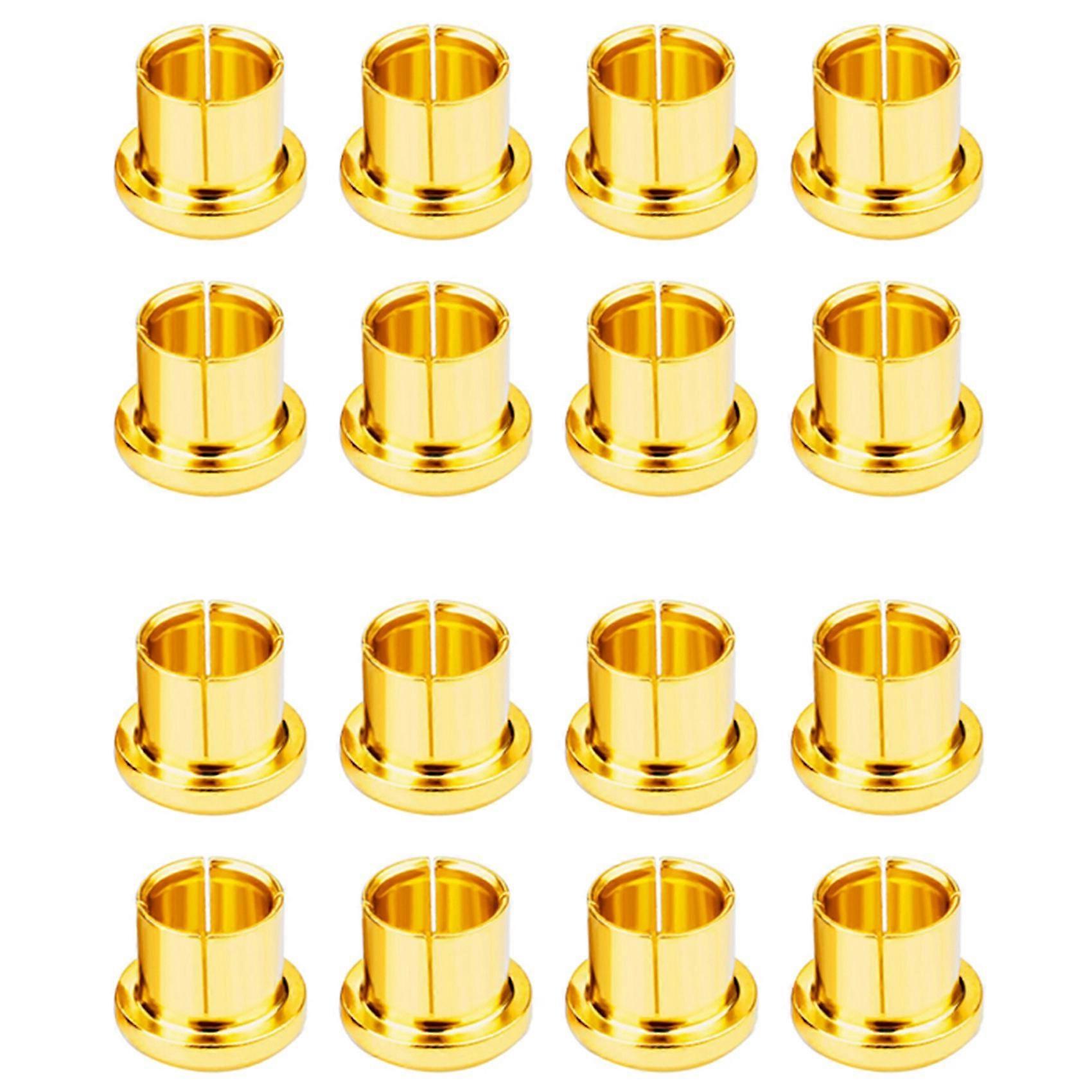 16Pc Gold Plated RCA Protection Cap Plug Short-Circuit Socket Phono Connector Shielding Plug Socket