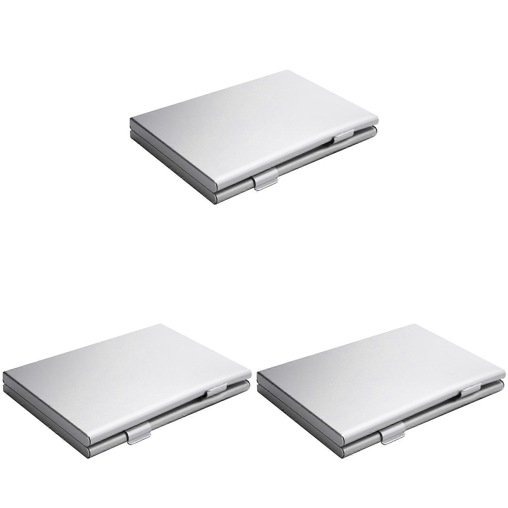 3X Aluminum Memory Card Case Box Holders for 24pcs TF Micro-SD Card Color Random