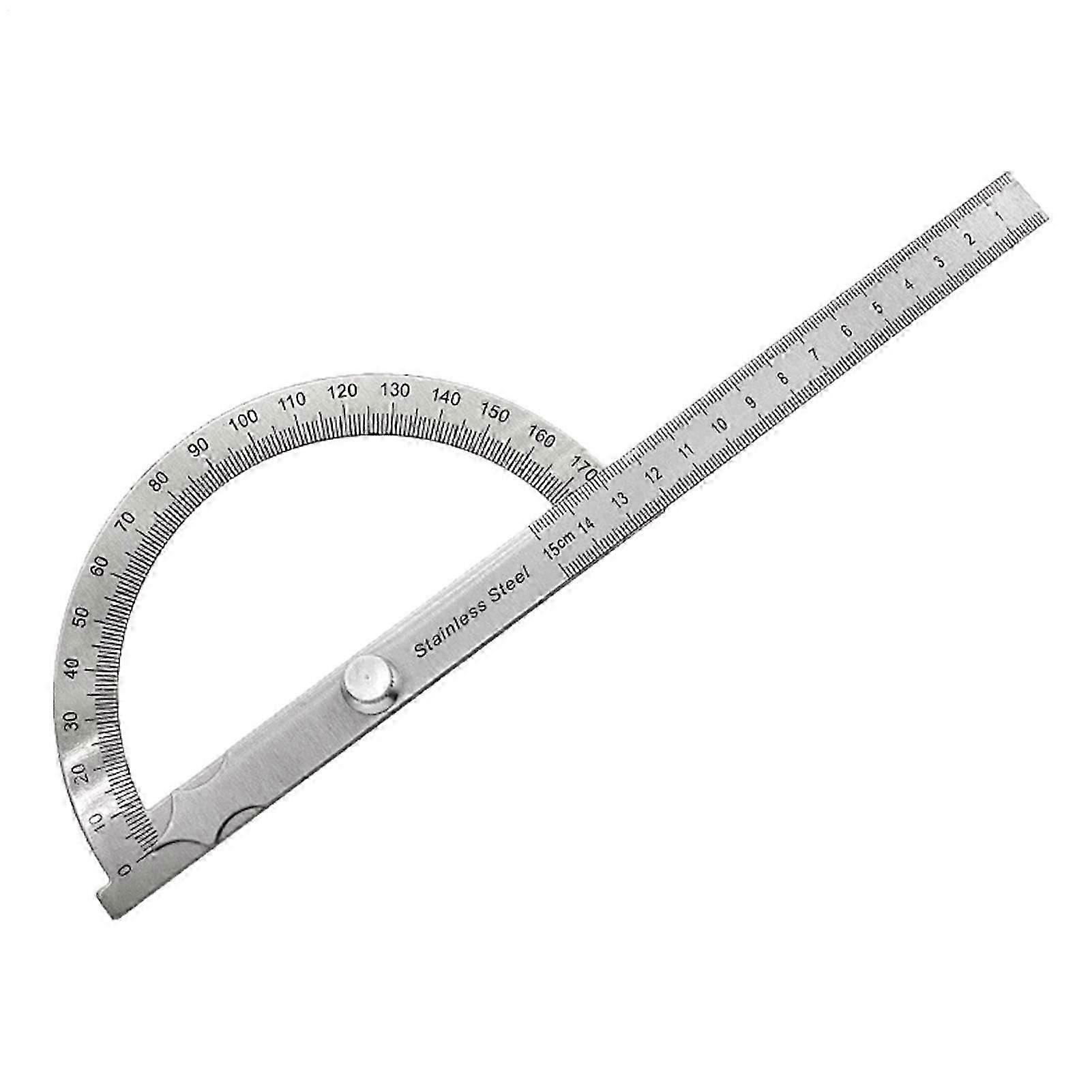 Angle Finder 180Degree Protractor For Woodworking Ruler, 15 cm Hollow Measuring Tool