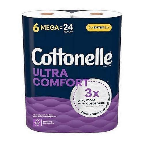 Cottonelle Ultra Comfort Toilet Paper Roll, 6 Count (Case Of 6)