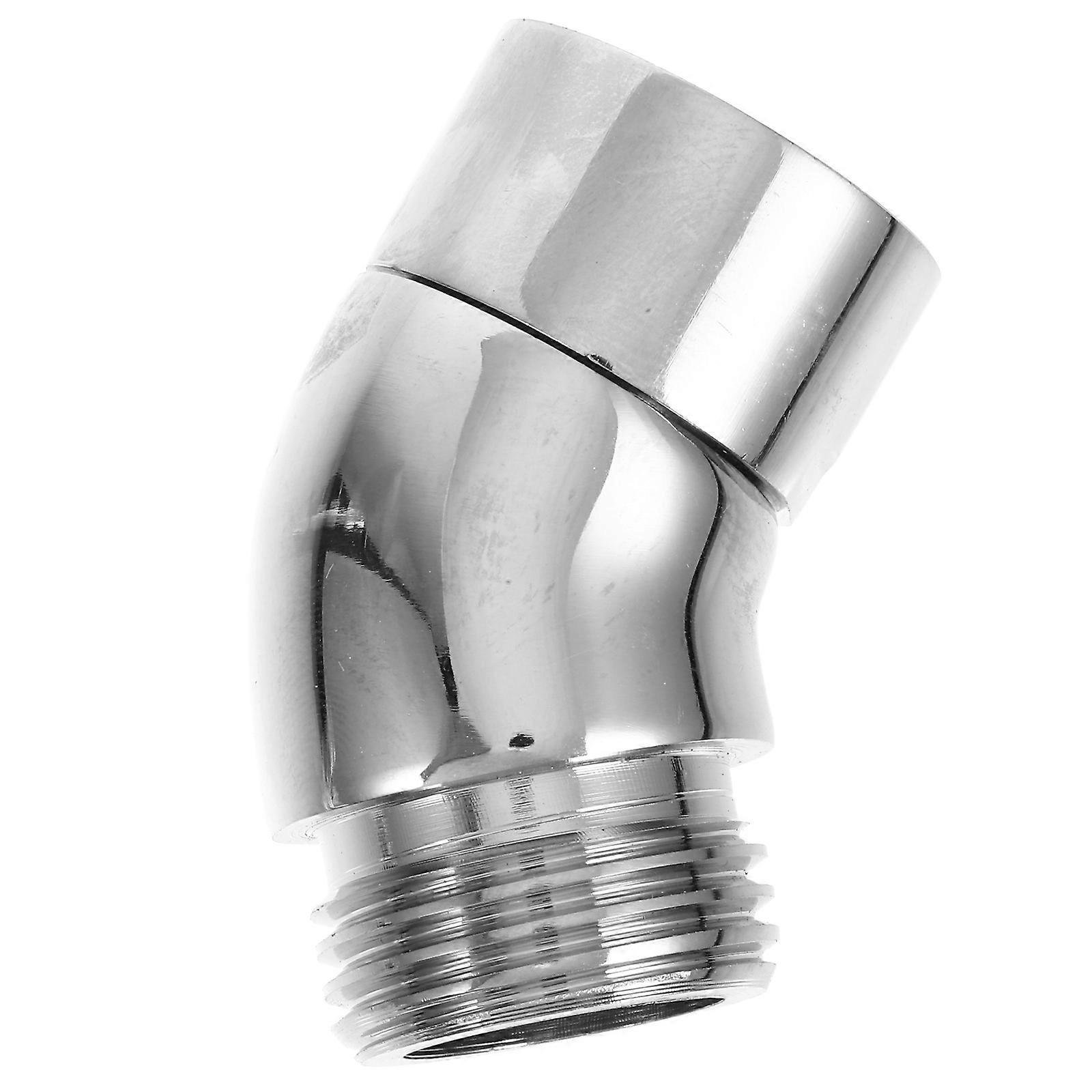Silver Shower Adapter with Brass Material for Handheld Shower Elbow