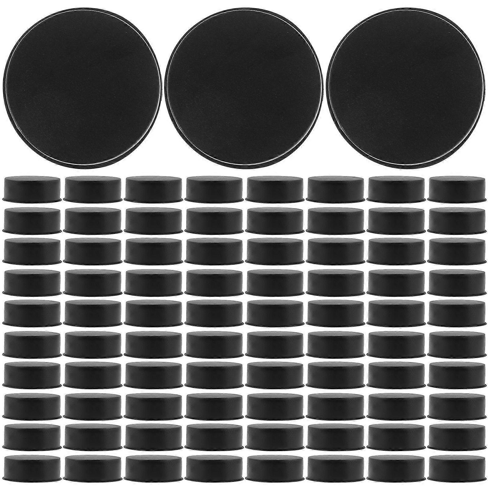 Black Plastic Hinge Hole Cover for Cabinet Protection 100Pcs Set
