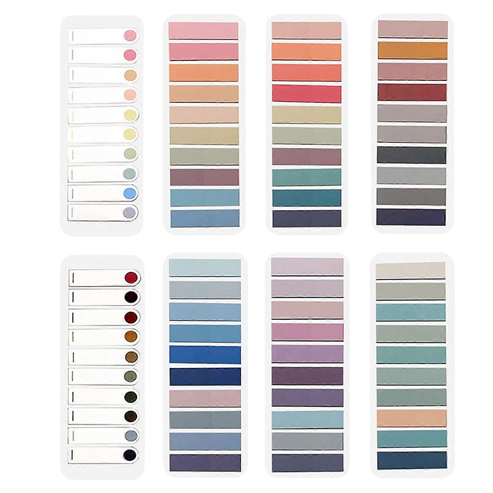 8 Books of Office Reading Strips Sticky Sentence Markers Portable Highlight Strips