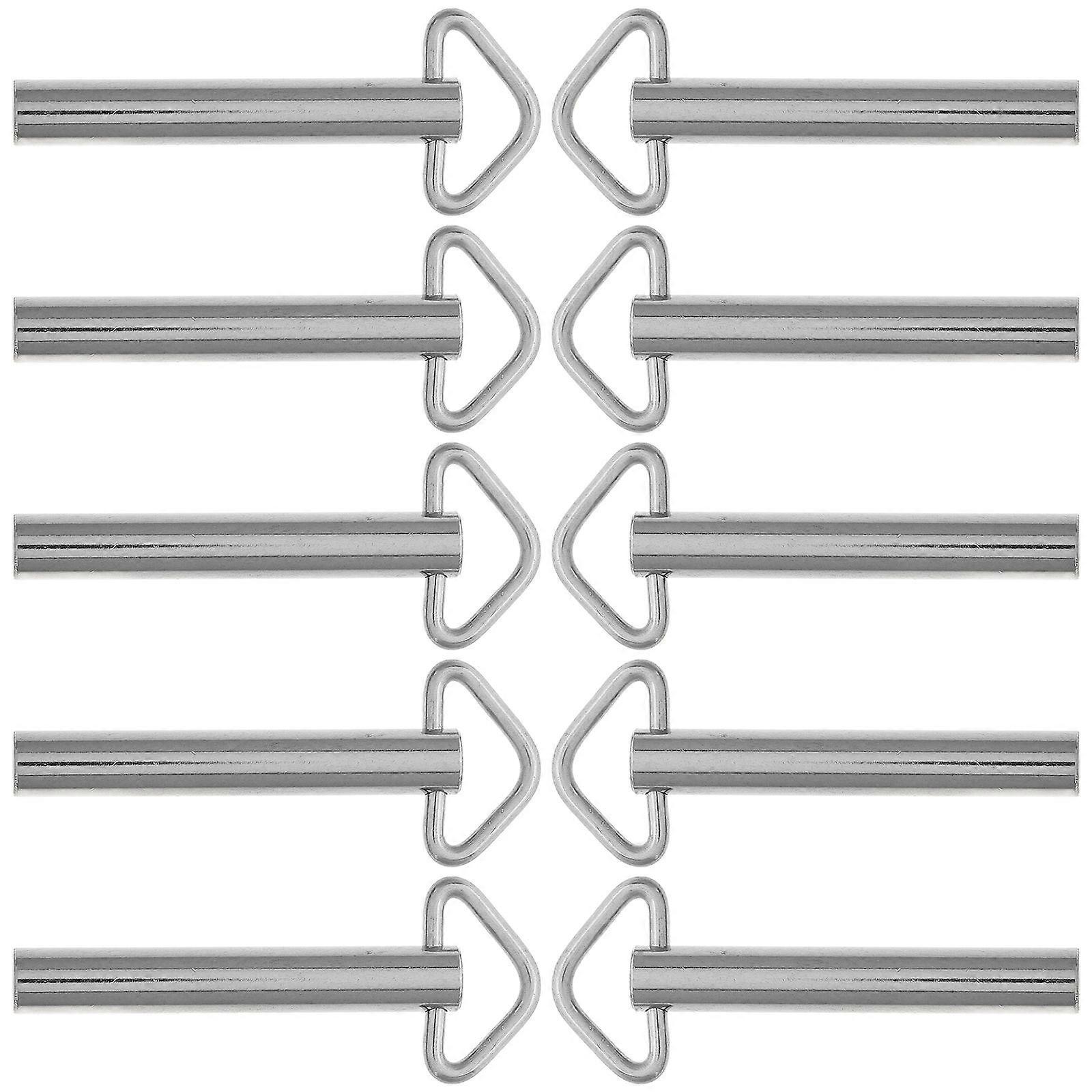 Silver 10Pcs Winding Keys for Windup Music Box Handle Replacement