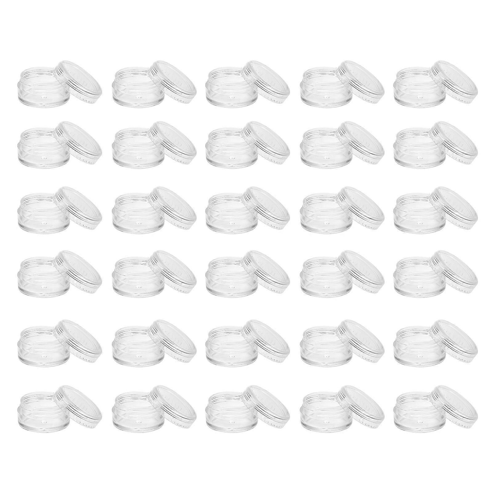 Cosmetic Boxes Transparent Plastic Container Jar for Storage Use 150Pcs