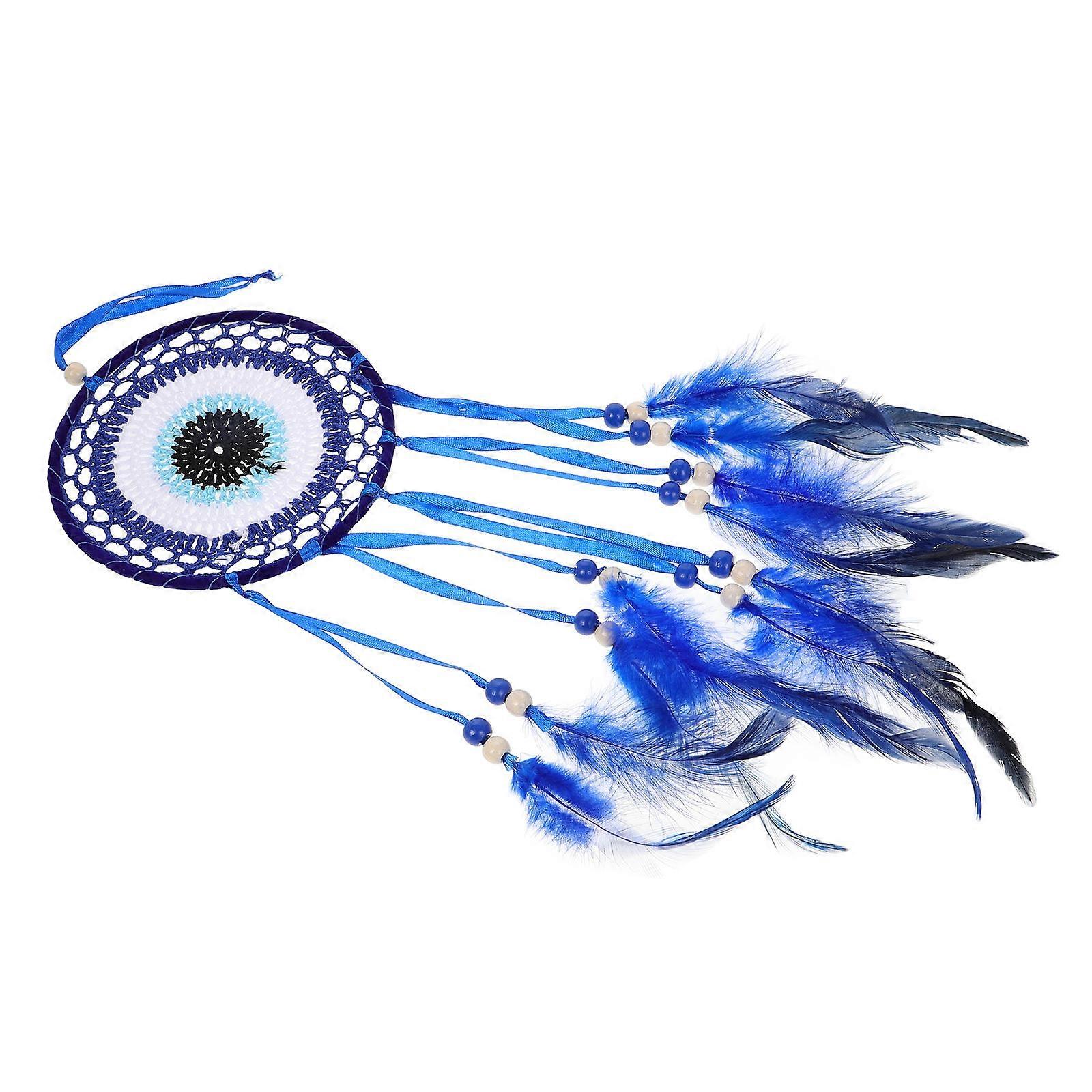 Decorative Blue Evil Eye Dreamcatcher for Protection Wall Hanging Charm