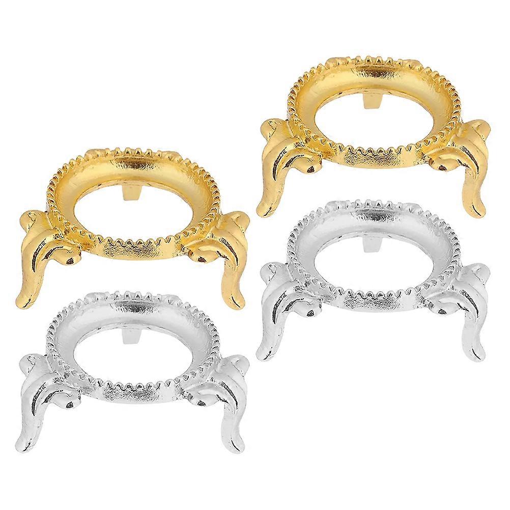 Metal Crystal Sphere Stand for Display 4Pcs Crystal Ball Holder Assorted