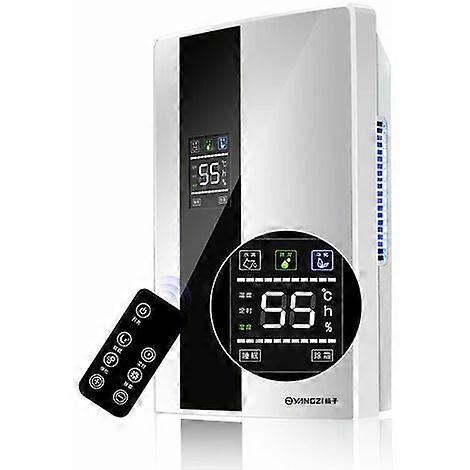 Dehumidifier 600ml/day, Quiet Electric Dehumidifier With 2500ml Tank, Continuous Drainage, 24h Remote Control Timer, Dehumidification Of Rooms Up To 2