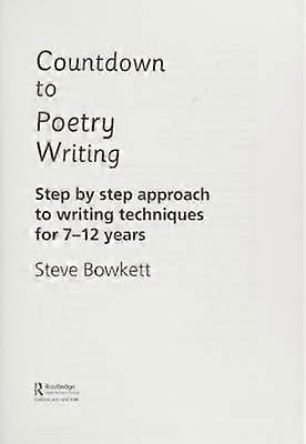 Countdown to Poetry Writing