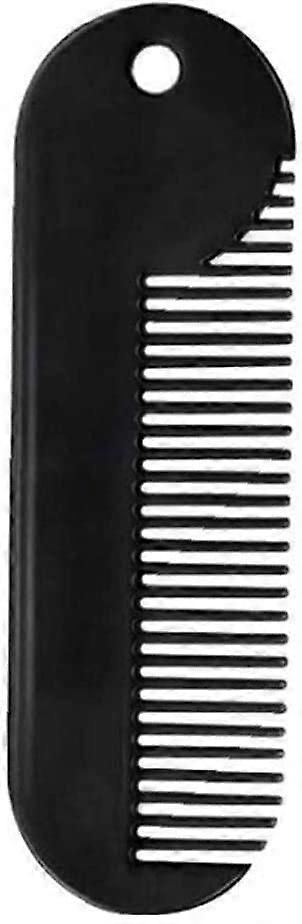 Beard Comb Credit Card Size Metal for Men with Smooth HandPolished Teeth and Zinc Alloy