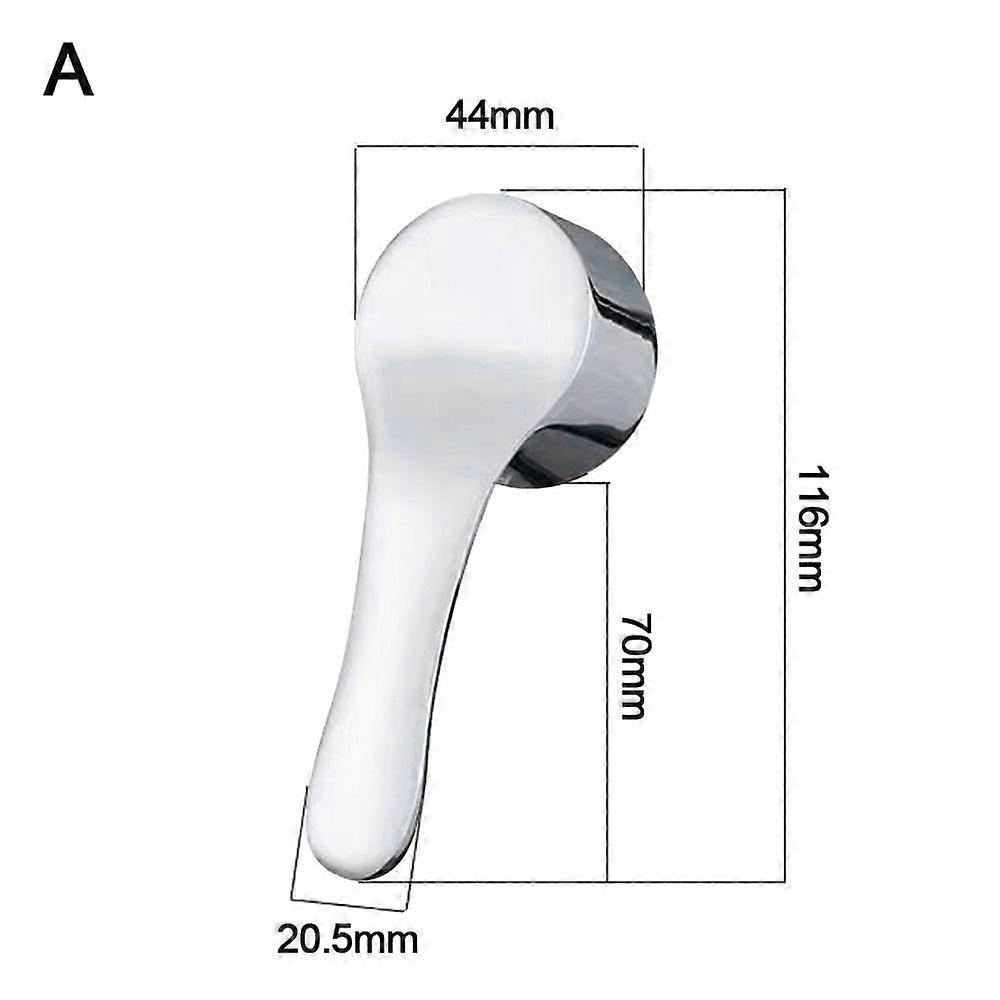 Poign��e de robinet chrom��e utile 35mm/40mm, robinets chauds et froids, poign��e de commutateur, poign��e de levier en m��tal de remplacement, c