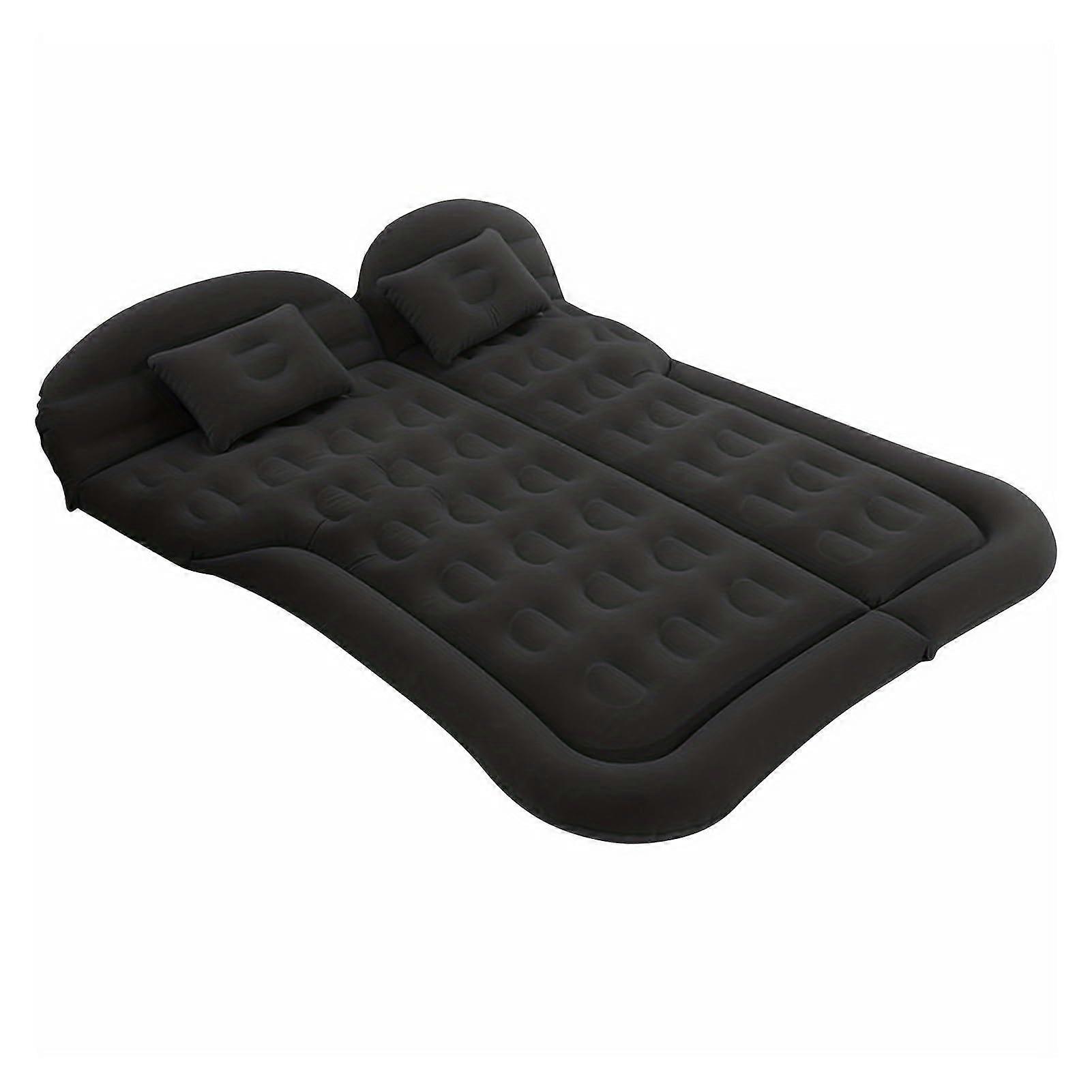 SUV Air Mattress with Builtin Pump, Soft Flocking Inflatable Car Bed for Camping and Road Trips