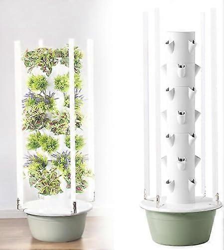 Indoor Hydroponic Garden Tower with LED Growth Lights, 9Layer Vertical System for Herbs and Vegetables
