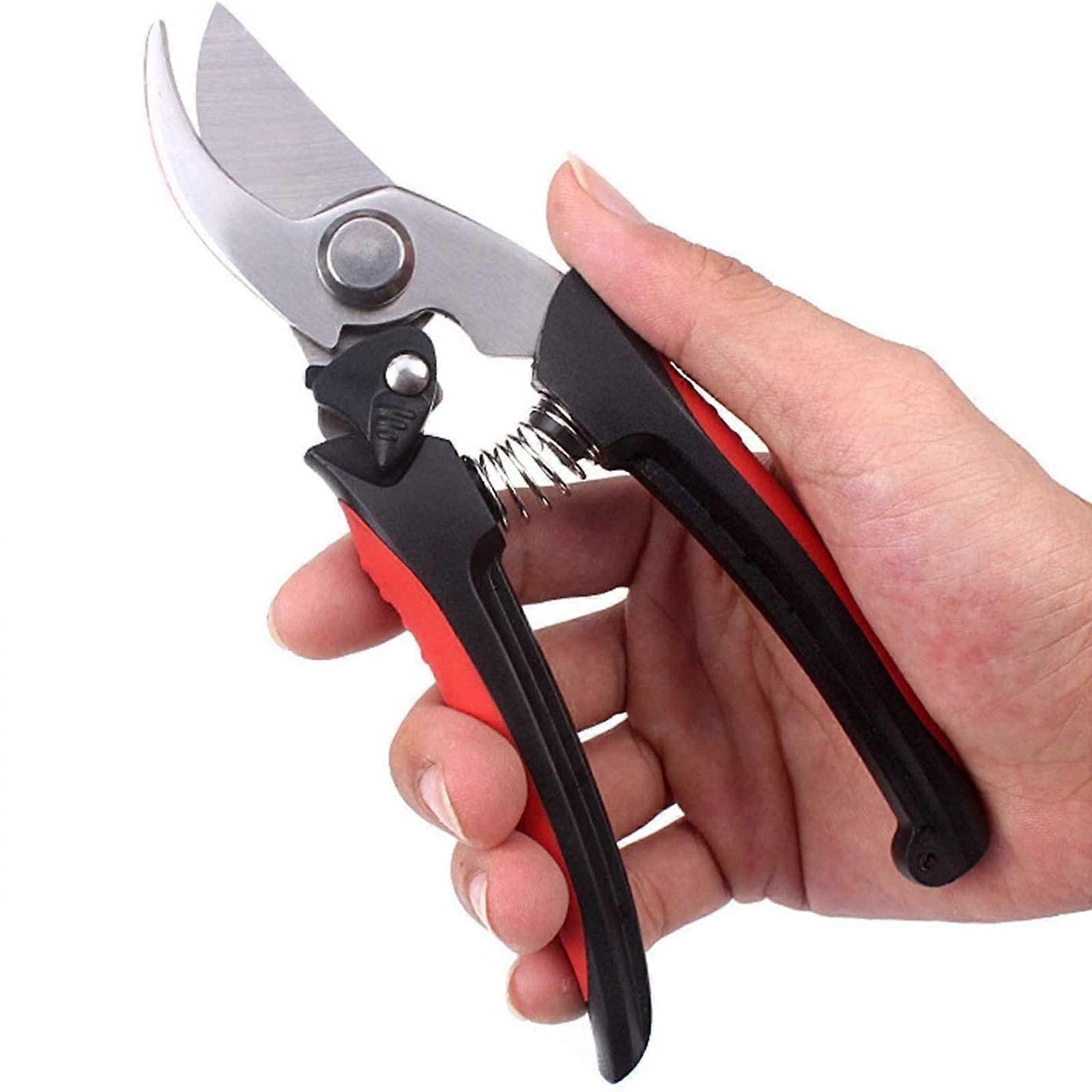 Pruning Shears Sharp Bypass Blade for Fruit Trees, Heavy Duty Steel Garden Secateurs