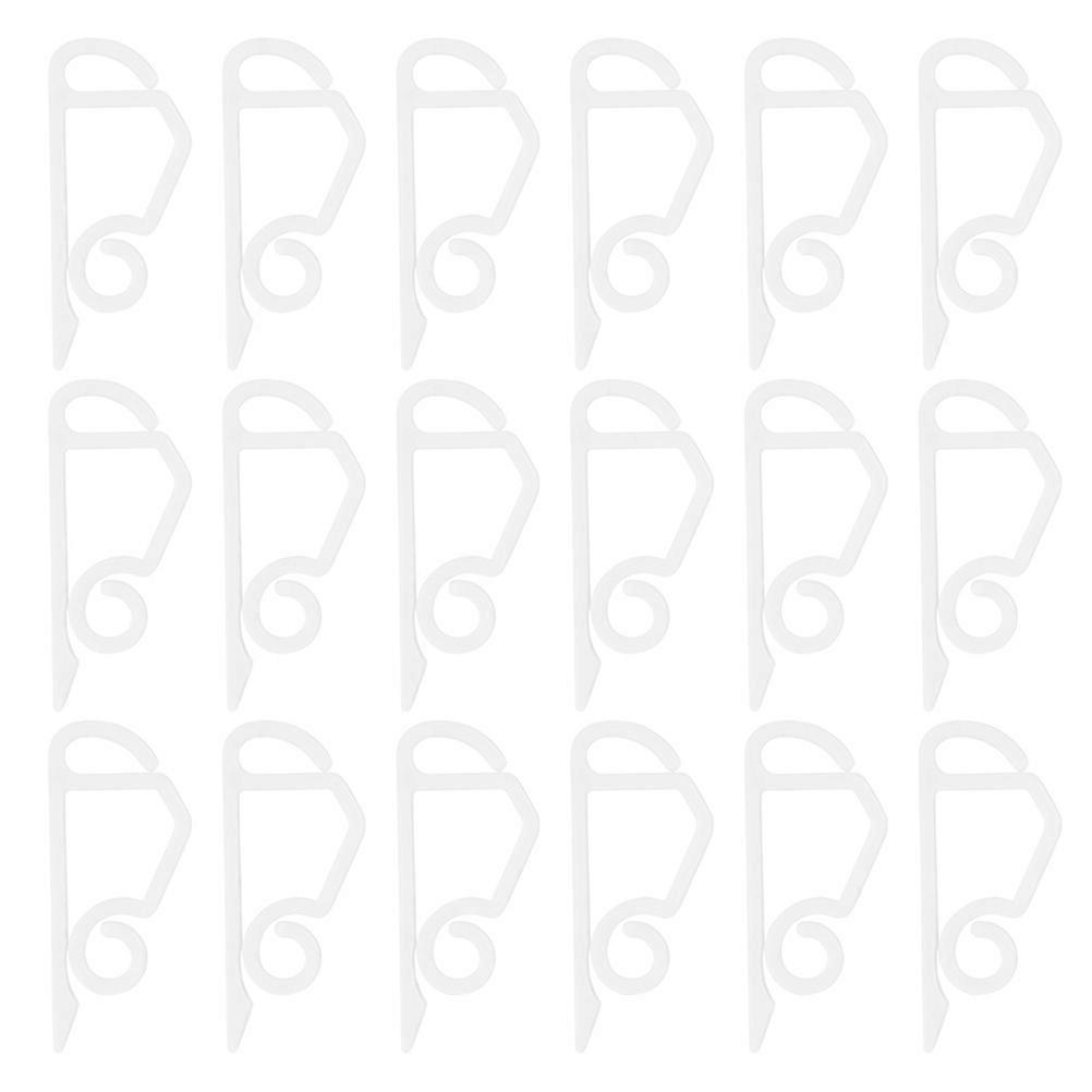 Lightweight Light Hooks for Hanging Use 50Pcs Plastic Gutter Hooks White