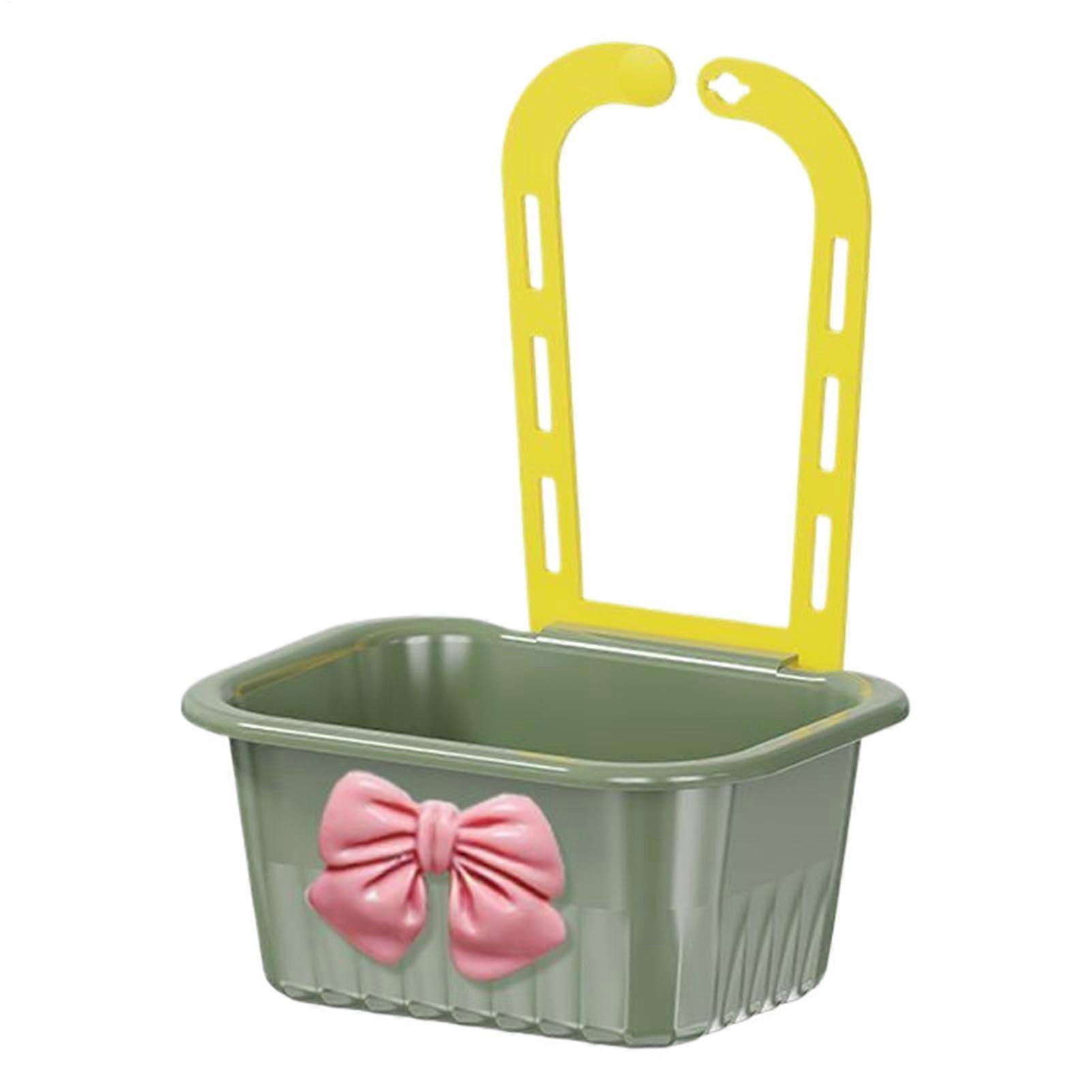 Sink Strainer Basket with FaucetMounted Design for Kitchen Drain Filter and SpaceSaving Storage Green