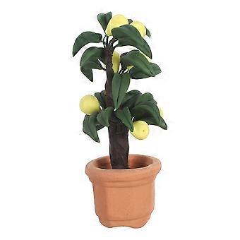 Modelo de peral en miniatura para hacer plantas en maceta, accesorios para casa de muñecas.