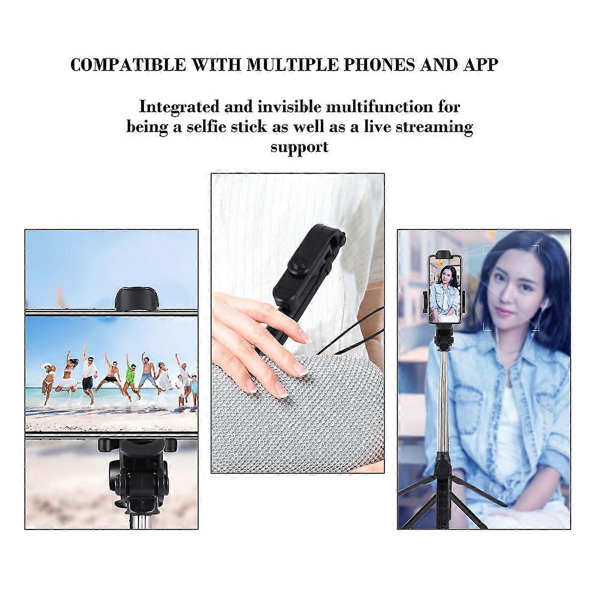 Tripod Selfie Stick for Camera Shooting with Wireless Remote
