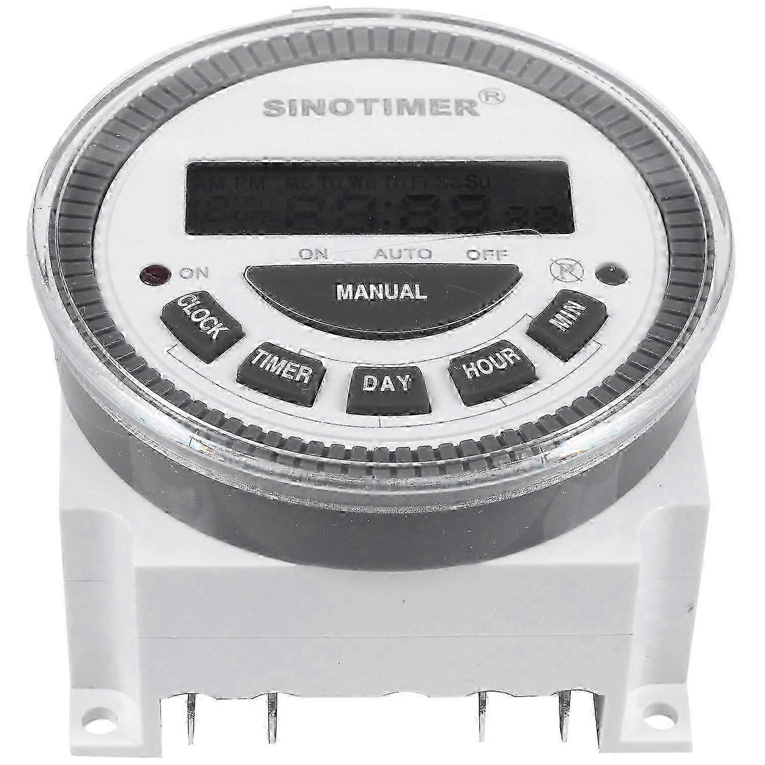 2025 SINOTIMER Tm-619H-2 230Vac 7 Days Weekly Programmable Digital Timer Lighting Switch Output 220V Volt