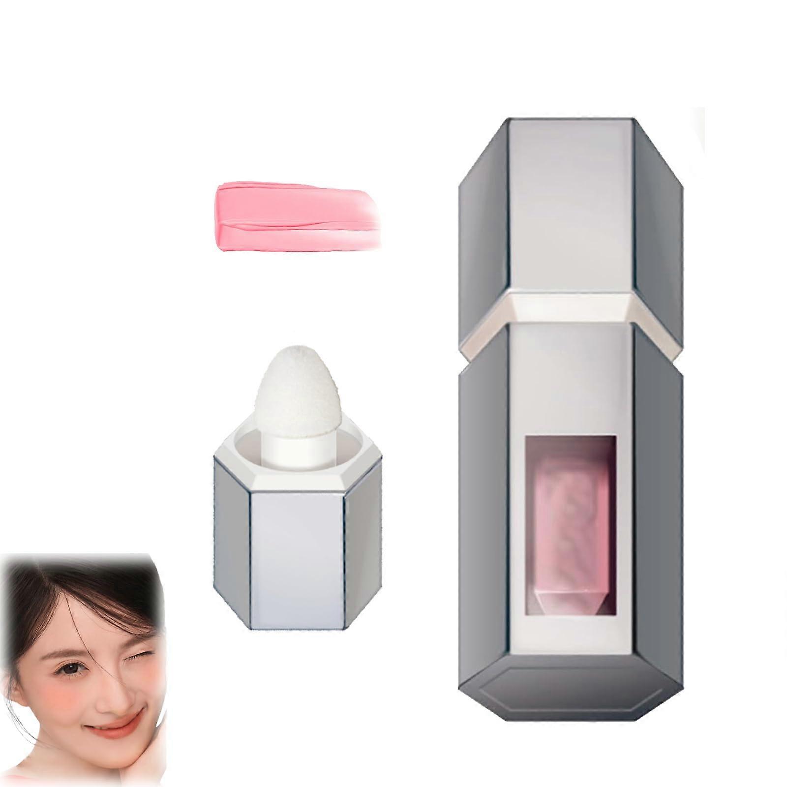 Matte Nude Pink Liquid Blush with Precision Sponge Applicator, LongLasting LiquidtoPowder Finish (#1)