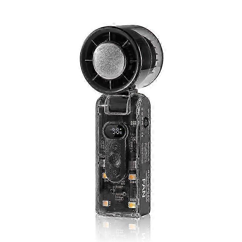 Handheld Fan with Instant Cooling Plate, Adjustable Speed, USB Rechargeable, LED Light