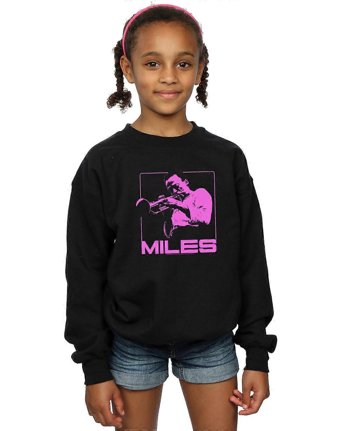 Miles Davis Girls Pink Square Sweatshirt