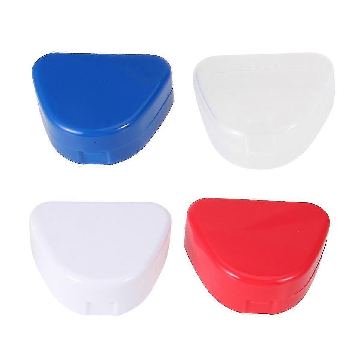 Dental Retainer Box Denture Case for Storage 8Pcs Assorted Color Plastic