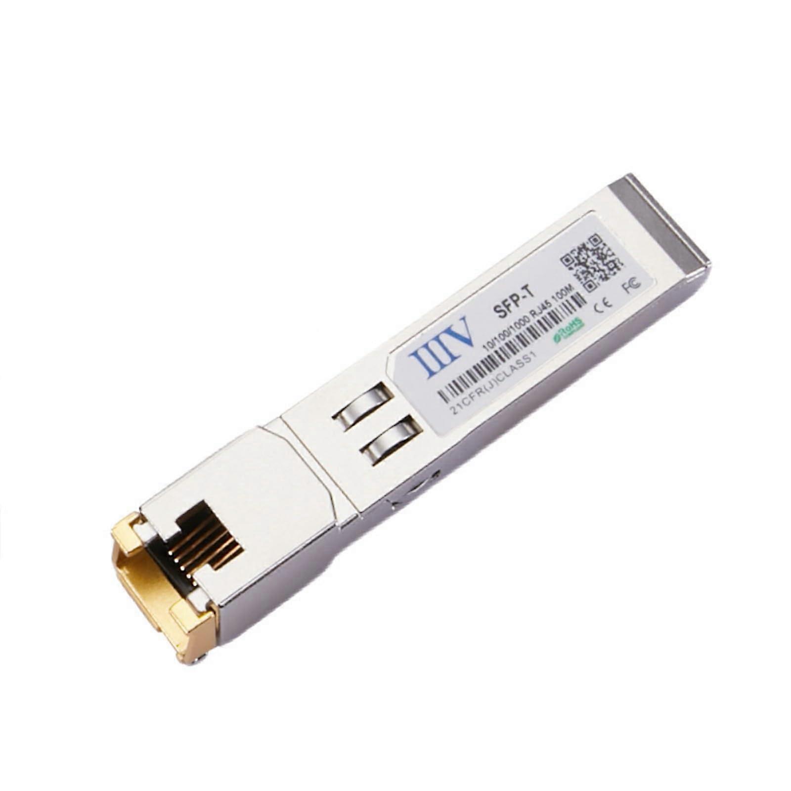 Gigabit Ethernet RJ45 SFP Transceiver 1000Mbps Speed Data Transfer HotSwappable 100m Range