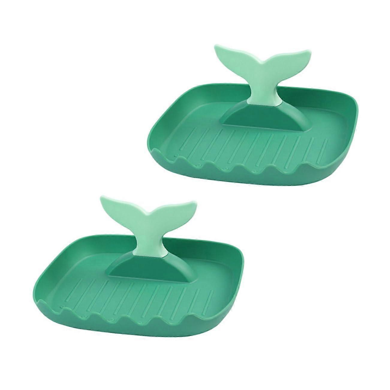 2pcs Plastic Pot Lid Holder and Kitchen Utensil Rack, NoDrill MultiUse Counter Stand