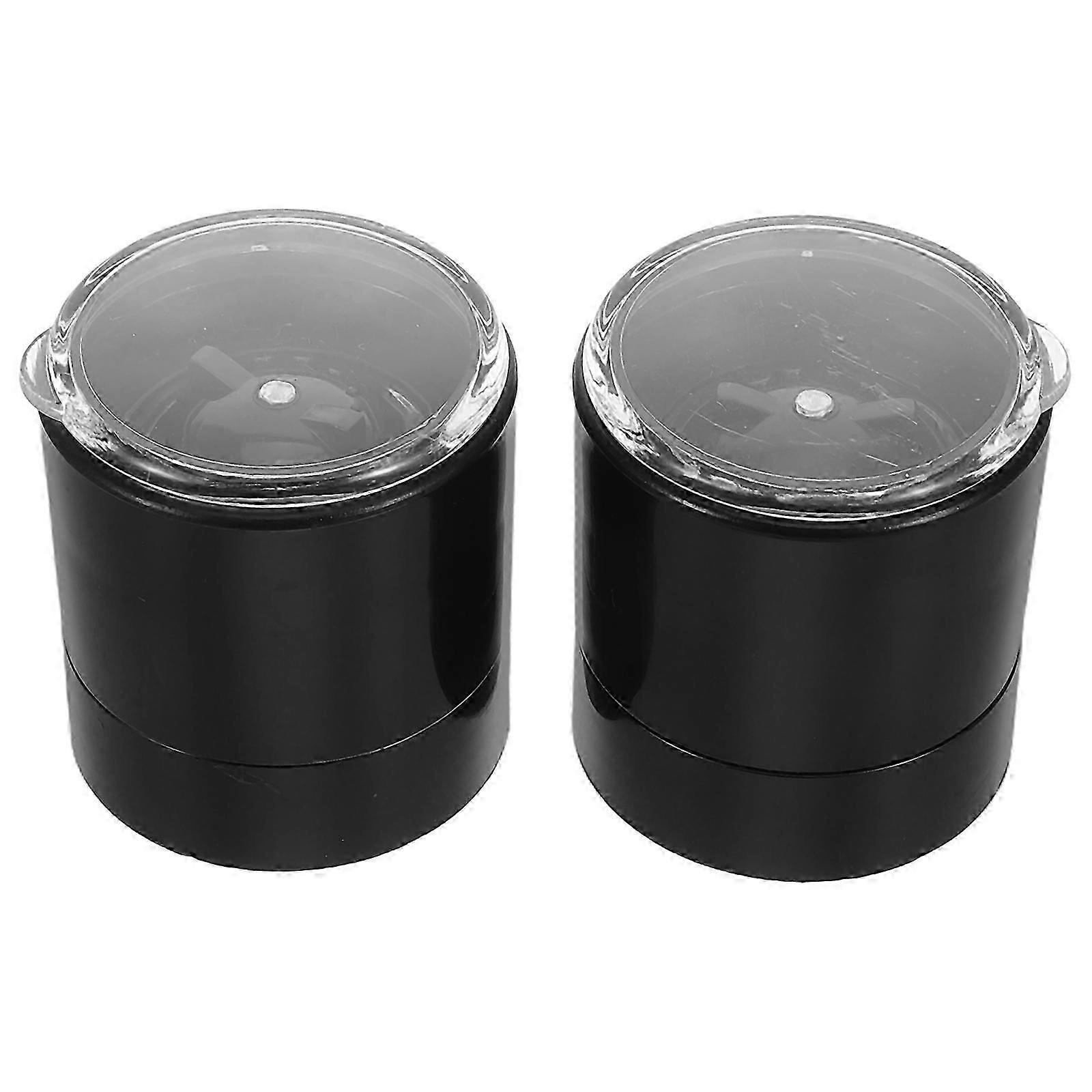 2Pcs Stainless Steel Grinder Cap Covers for Kitchen Salt Pepper Grinding