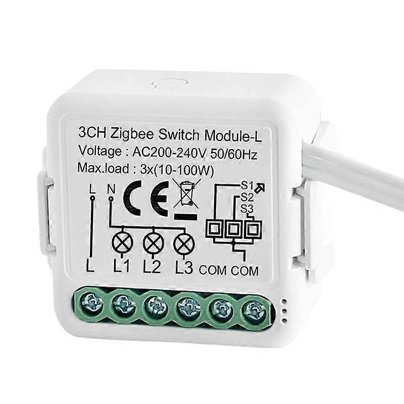 Smart On/Off Switch ZigBee3.0 Single Live Wire 3CH
