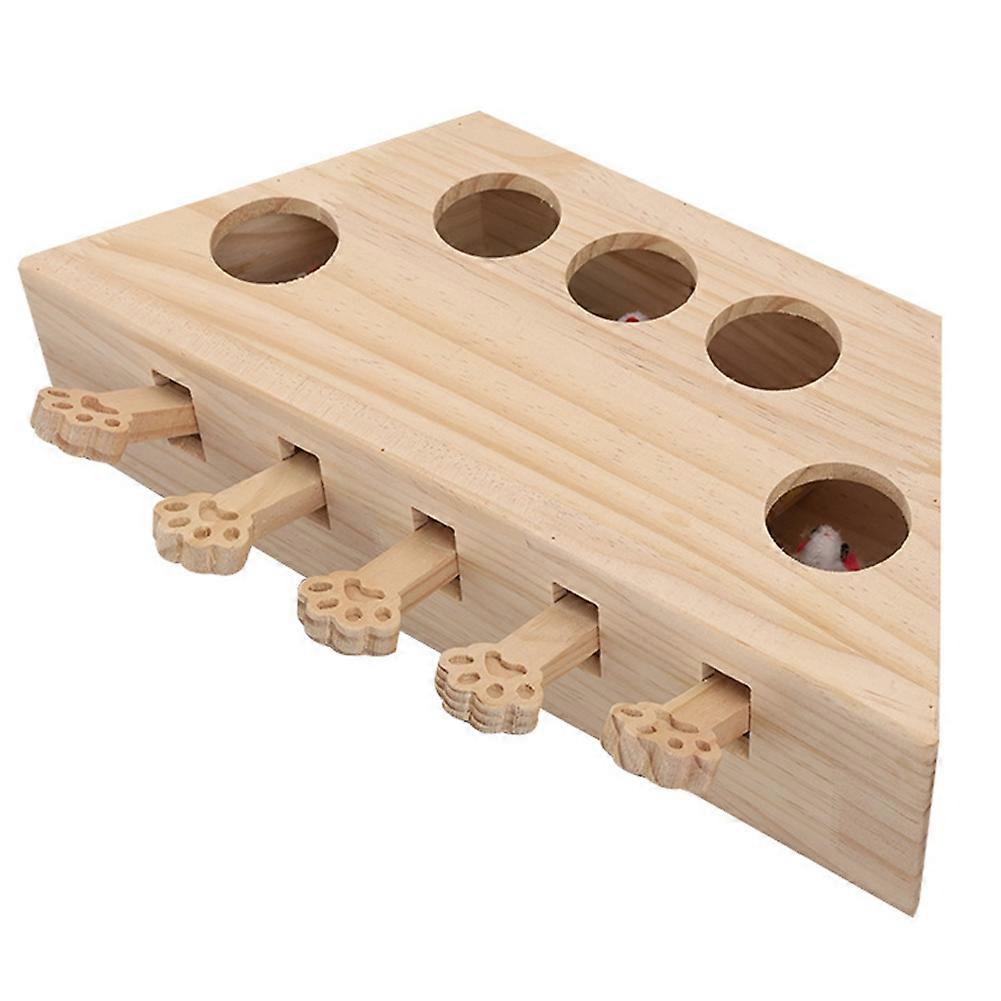 Interactive Whack-A-Mole Cat Toy - Engaging Fun for Indoor Cats with Scratching Features