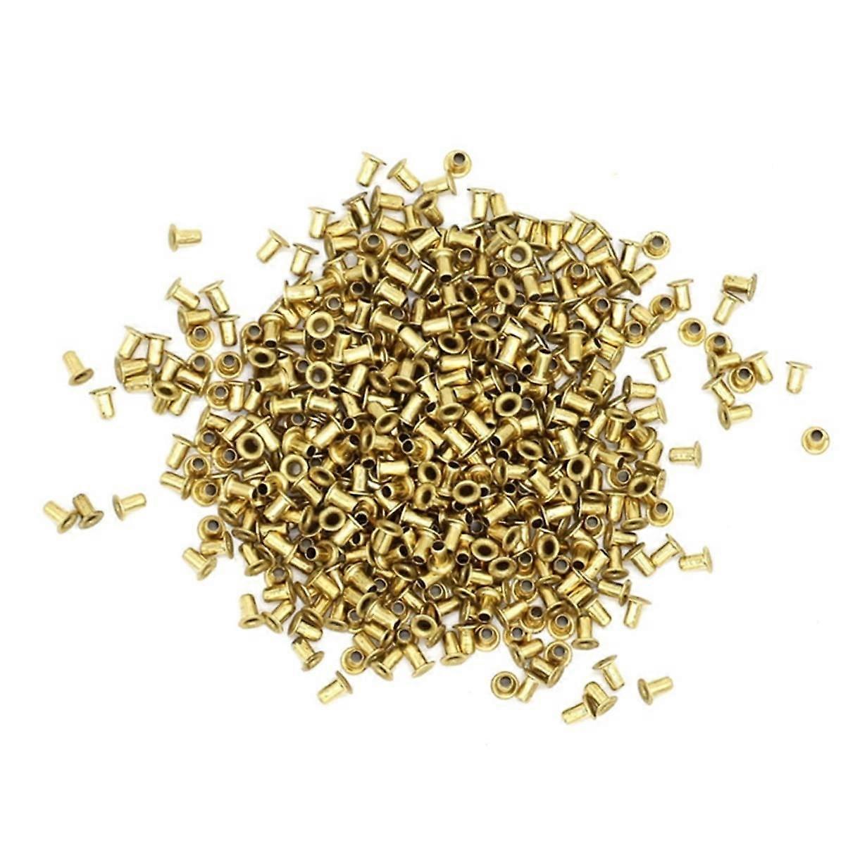 1000pcs Brass Beekeeping Eyelets for Hive Frame Wiring Crack Prevention Smooth Edge Bulk Pack